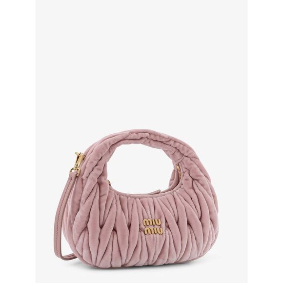 Miu Miu Women Wander Matelasse Velvet Mini Crossbody Bag - Picture 4 of 5